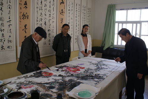 文化馆文艺创作部组织书画家进行书画创作交流